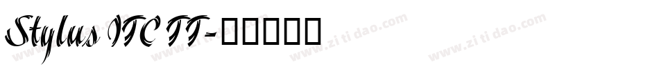 Stylus ITC TT字体转换